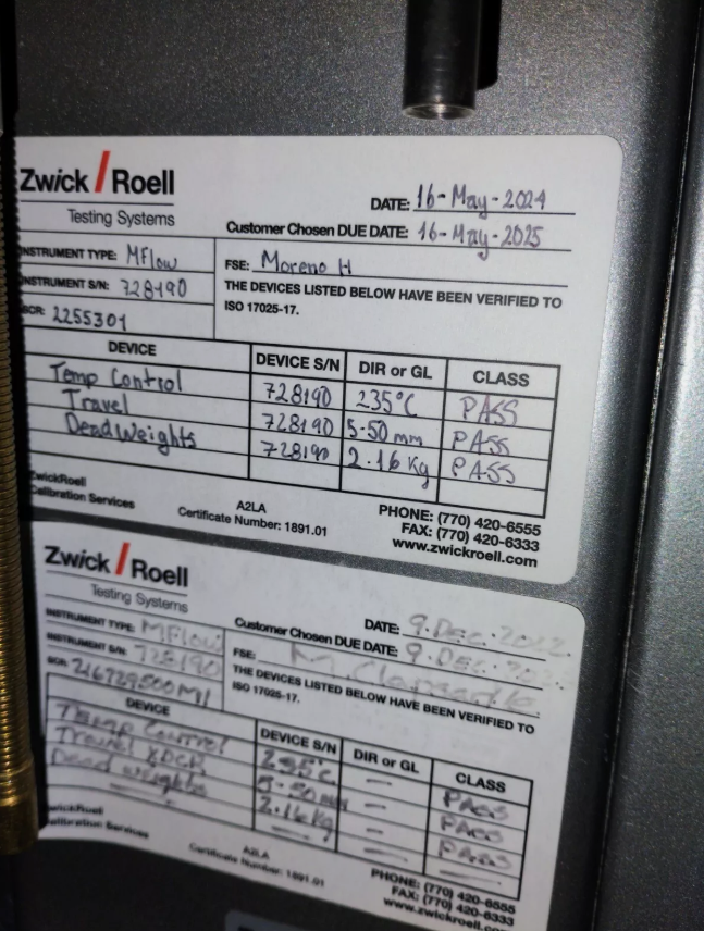 Zwick / Roell M-flow Plastometer Mflow ZwickRoell